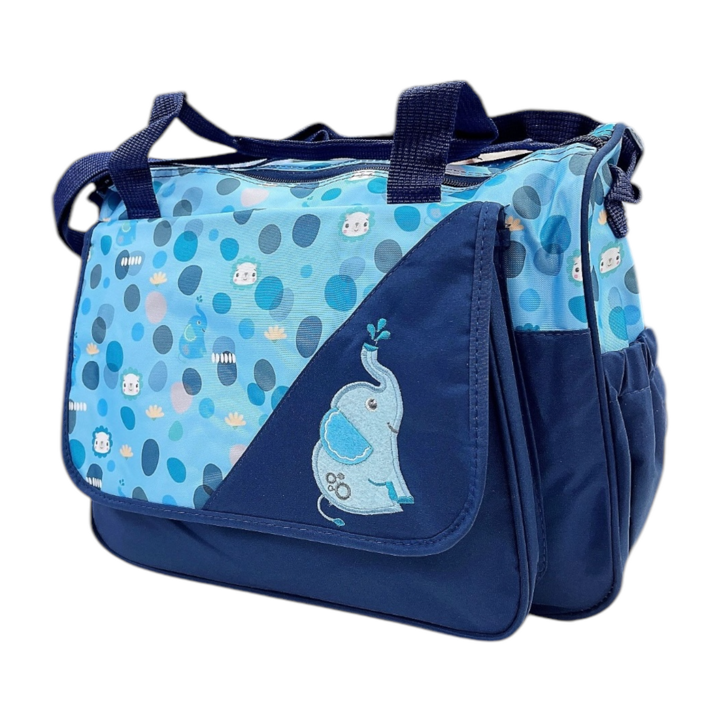 Bolso maternal elefante azul