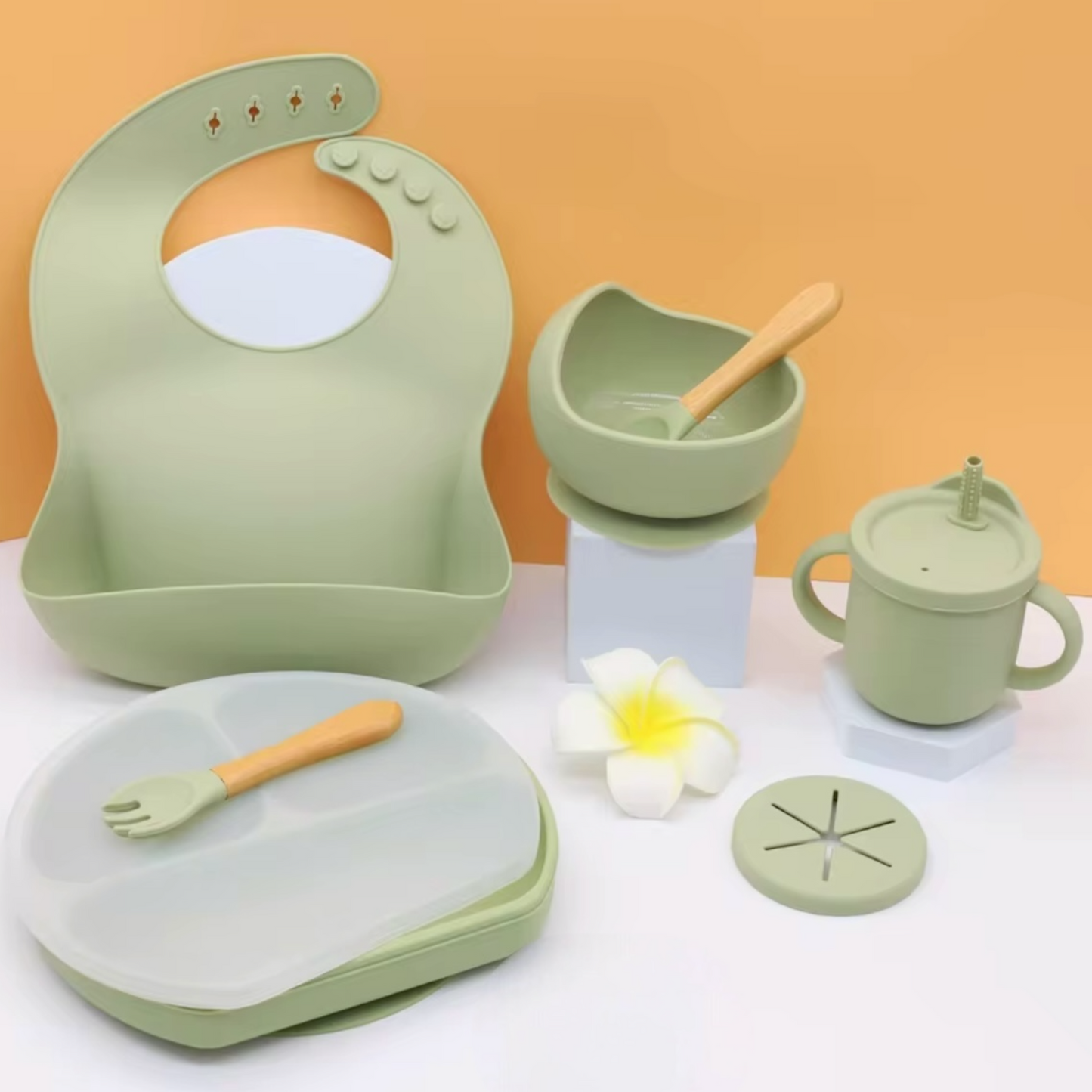 Set de alimentación de silicona Premium