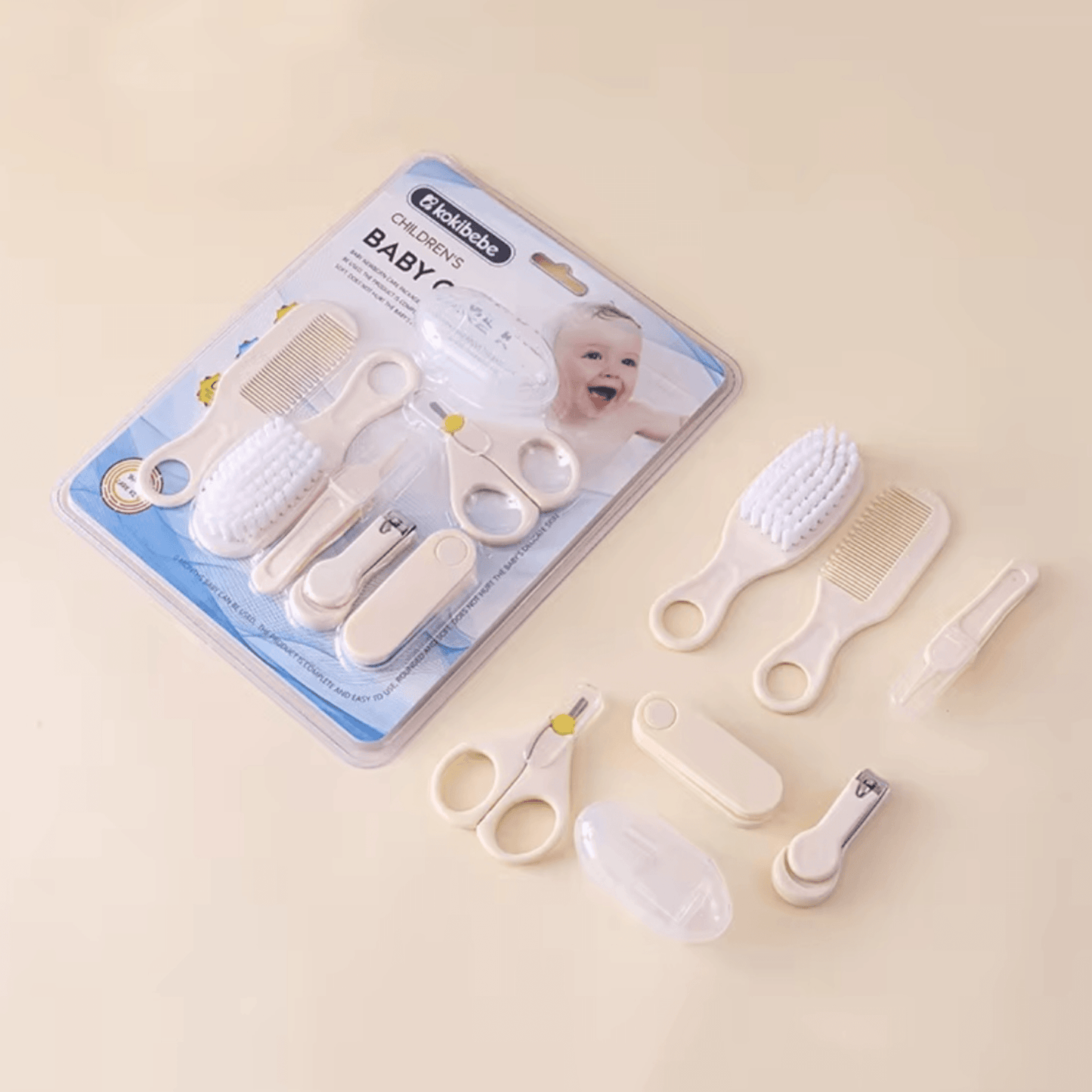 Set de cuidado para bebés, beige - Palimu