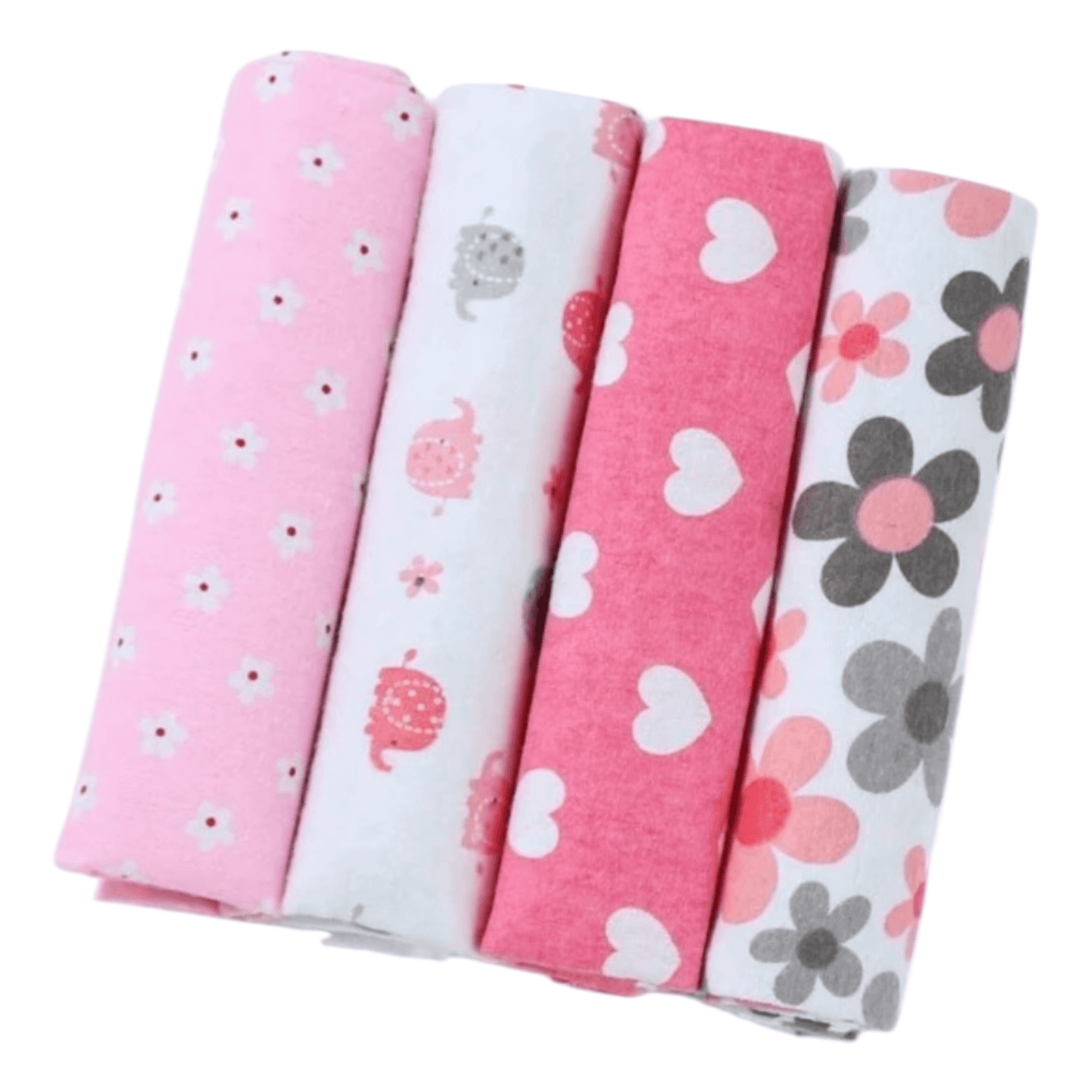Set de 4 mantitas afraneladas, Variedad de diseños - Palimu