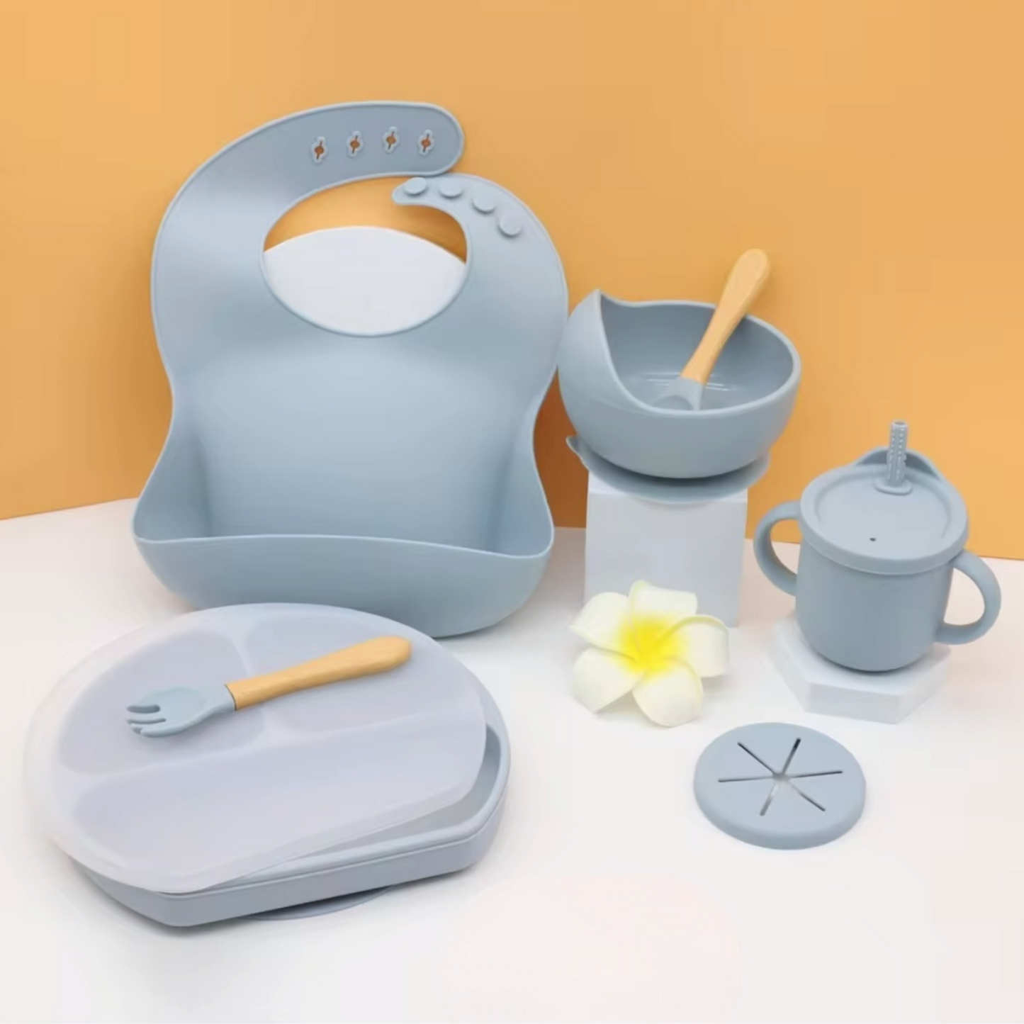 Set de alimentación de silicona Premium