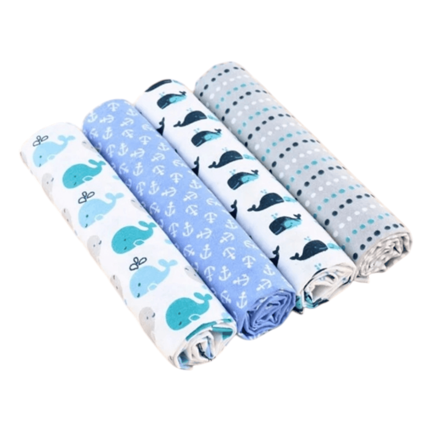 Set de 4 mantitas afraneladas, Variedad de diseños - Palimu