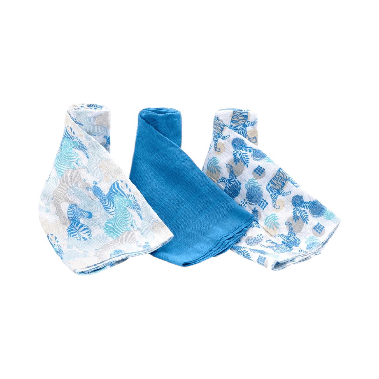 Set de 3 pañales tuto, Cebra celeste - Palimu
