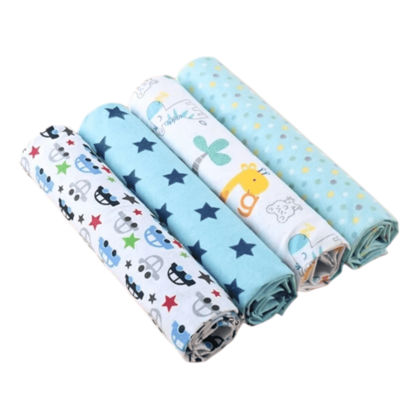 Set de 4 mantitas afraneladas, Variedad de diseños - Palimu