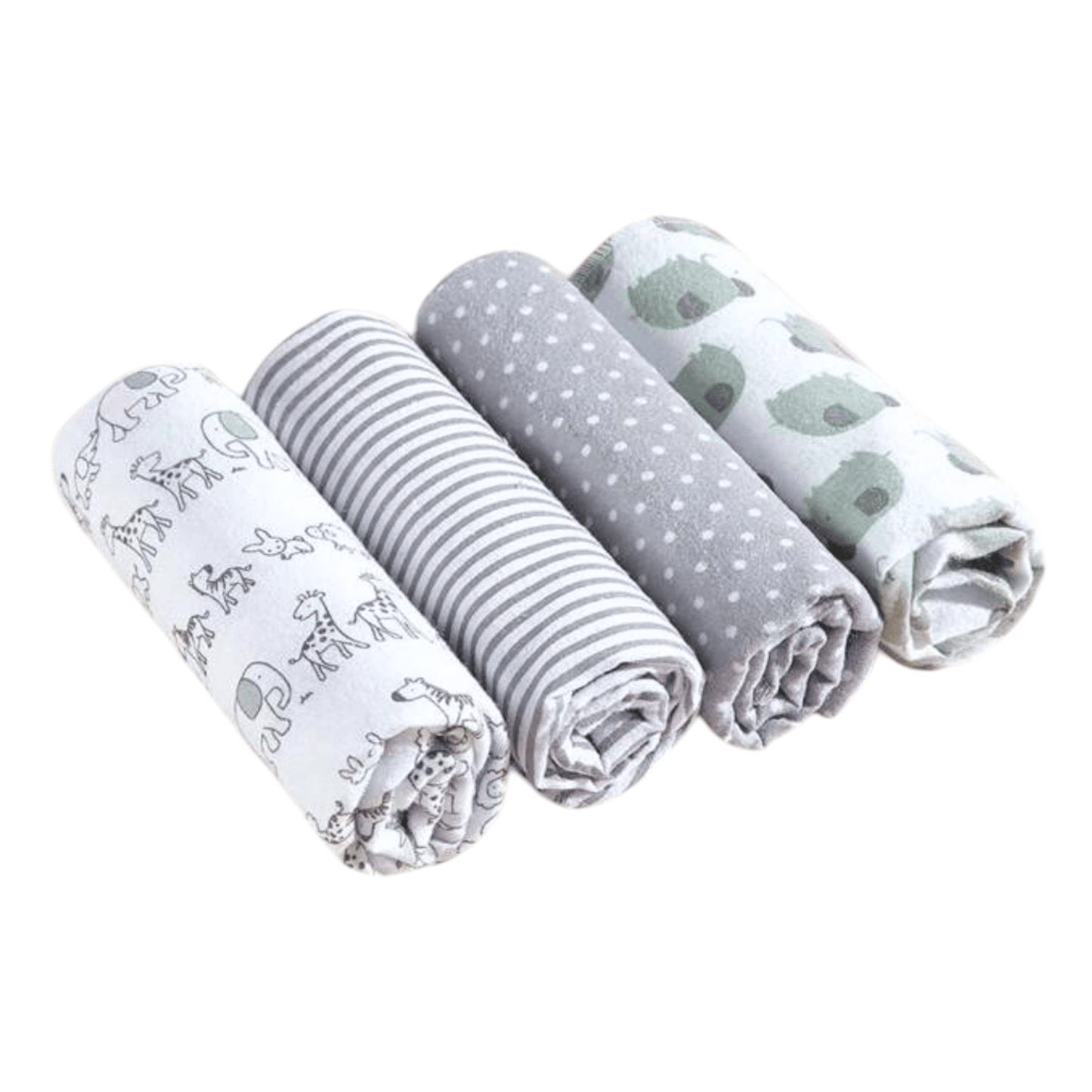 Set de 4 mantitas afraneladas, Variedad de diseños - Palimu