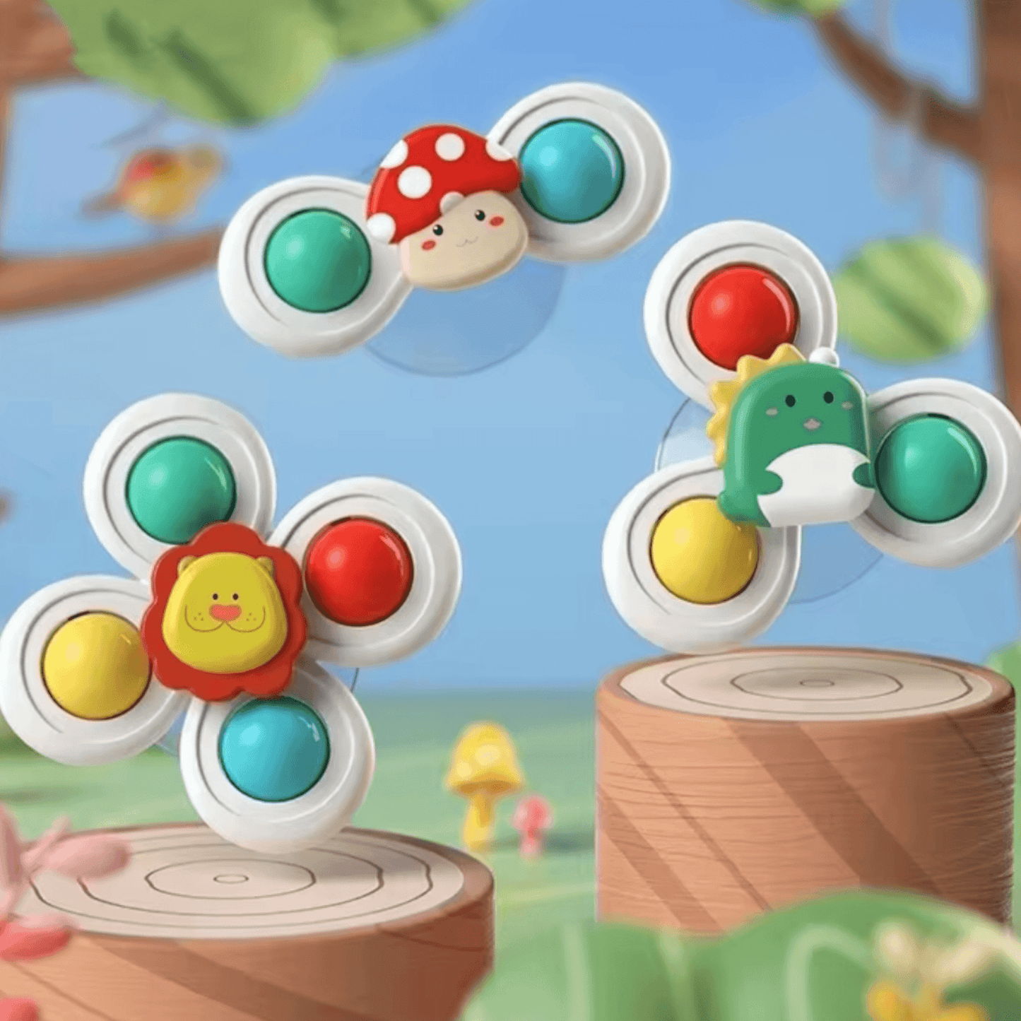Spinners de bebé, diseño bosque - Palimu