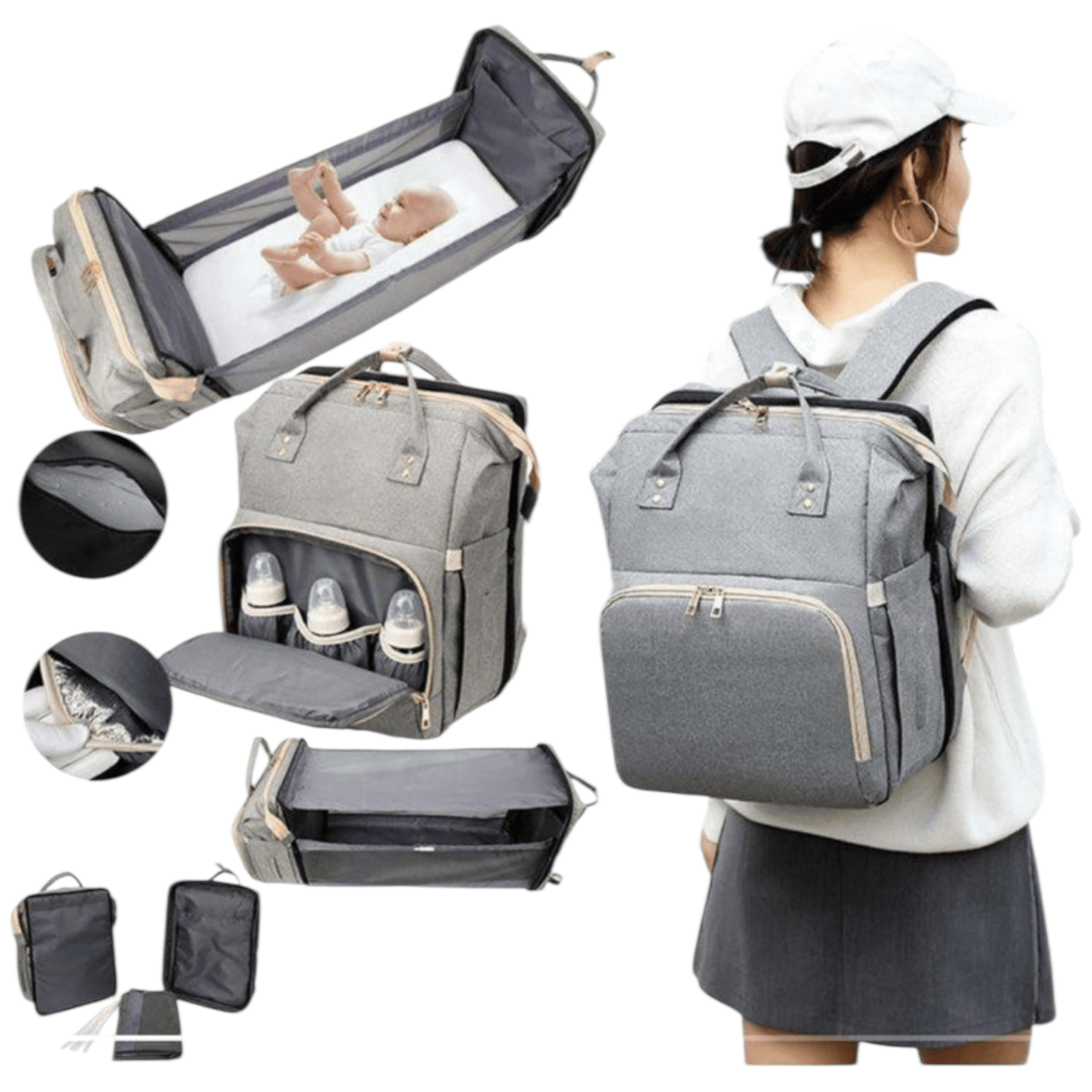 Mochila maternal con cuna - Palimu