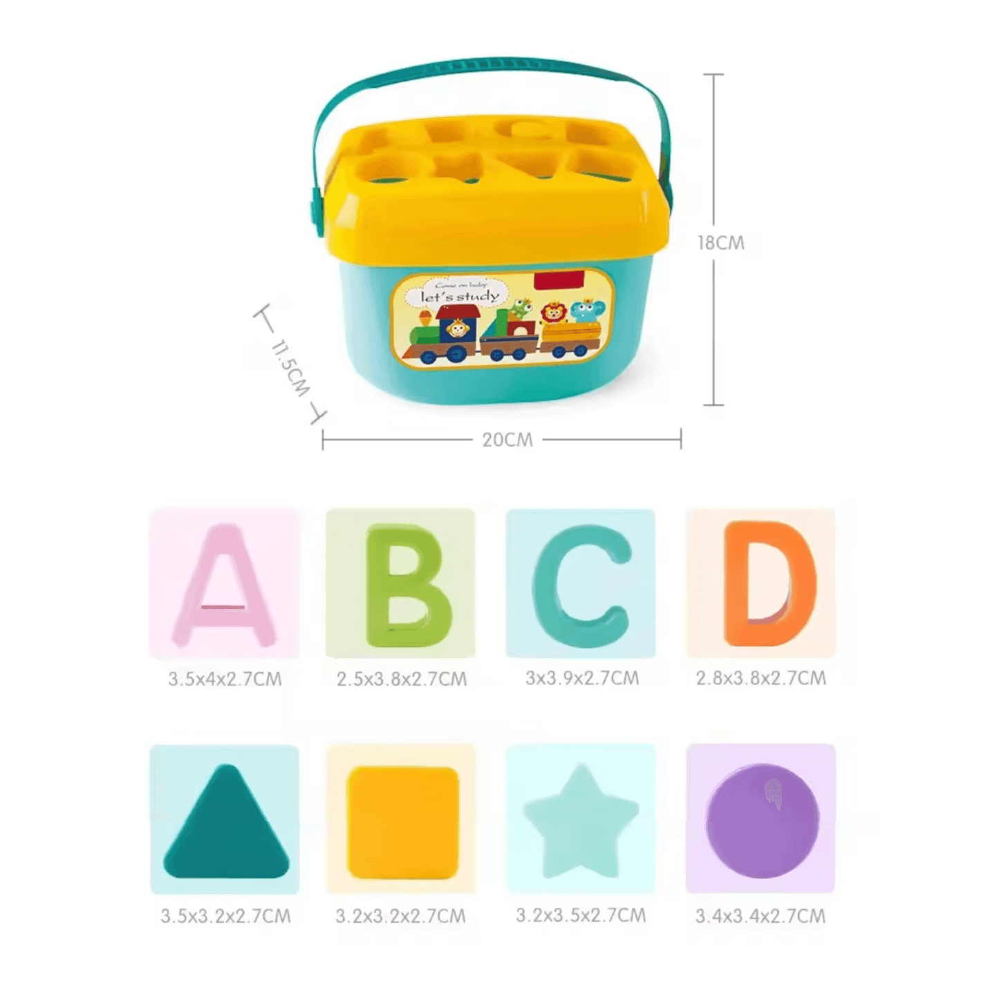 Juego de bloques para bebés 18m+ - Palimu