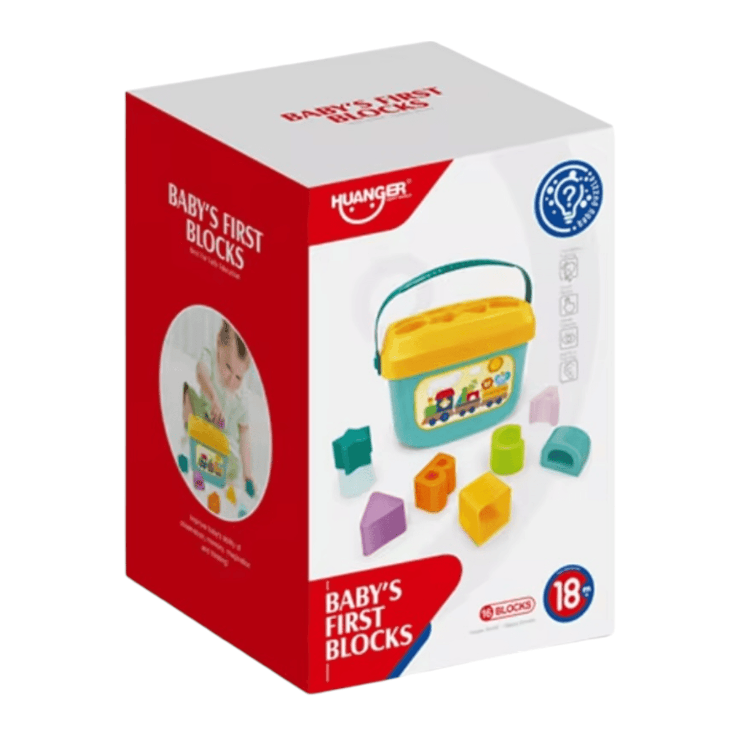 Juego de bloques para bebés 18m+ - Palimu