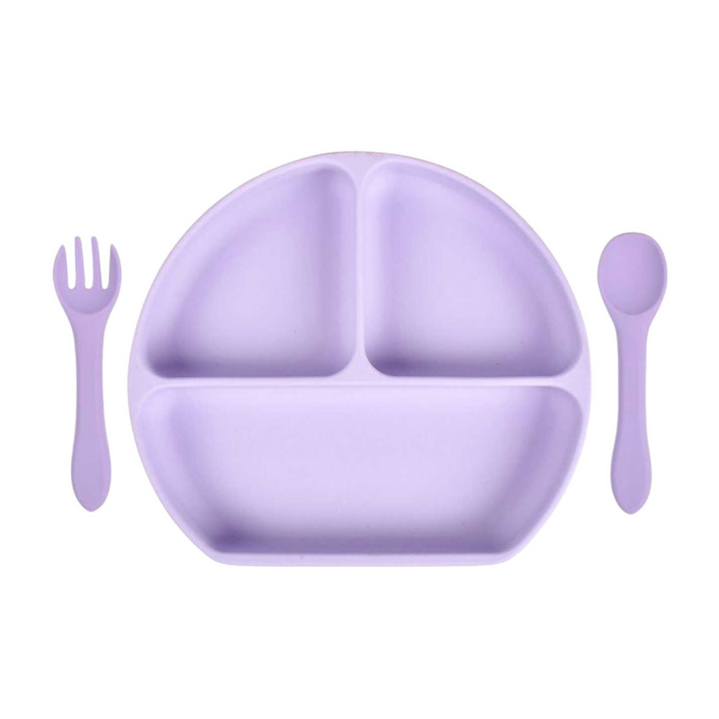 Plato de silicona con divisiones