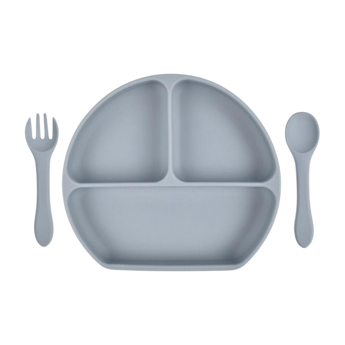 Plato de silicona con divisiones