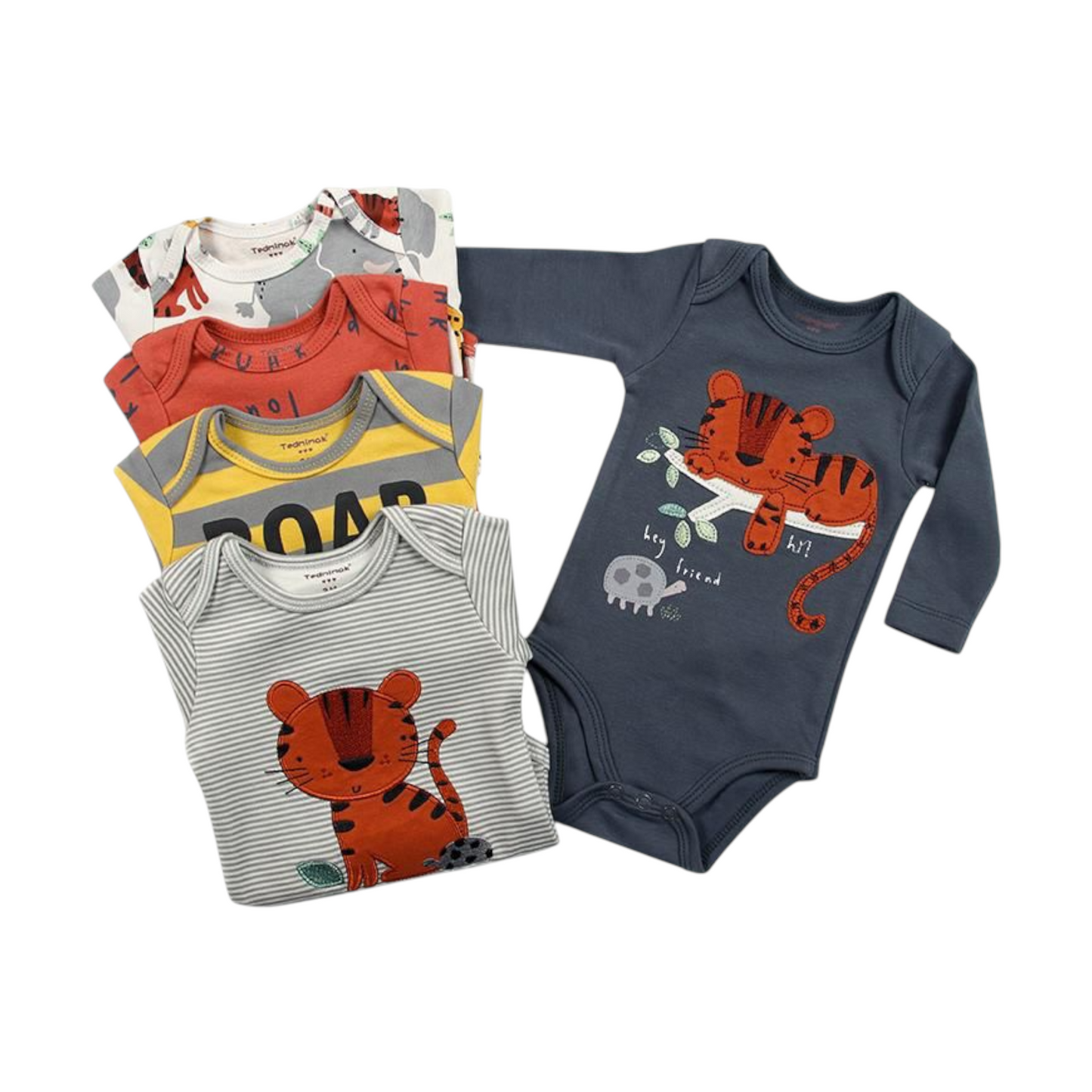 Set de 5 bodys, Tigre
