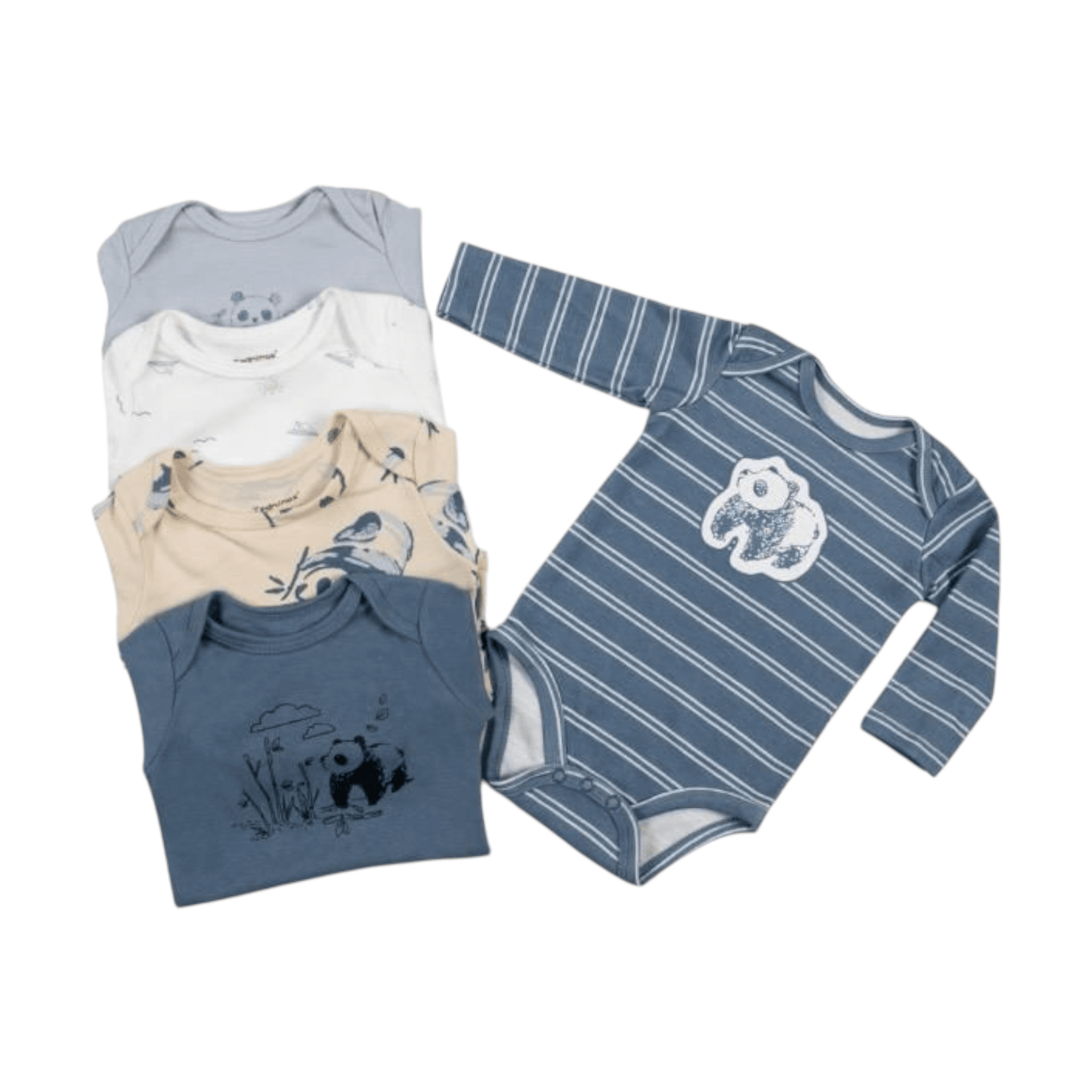 Set de 5 bodys, Pandas - Palimu