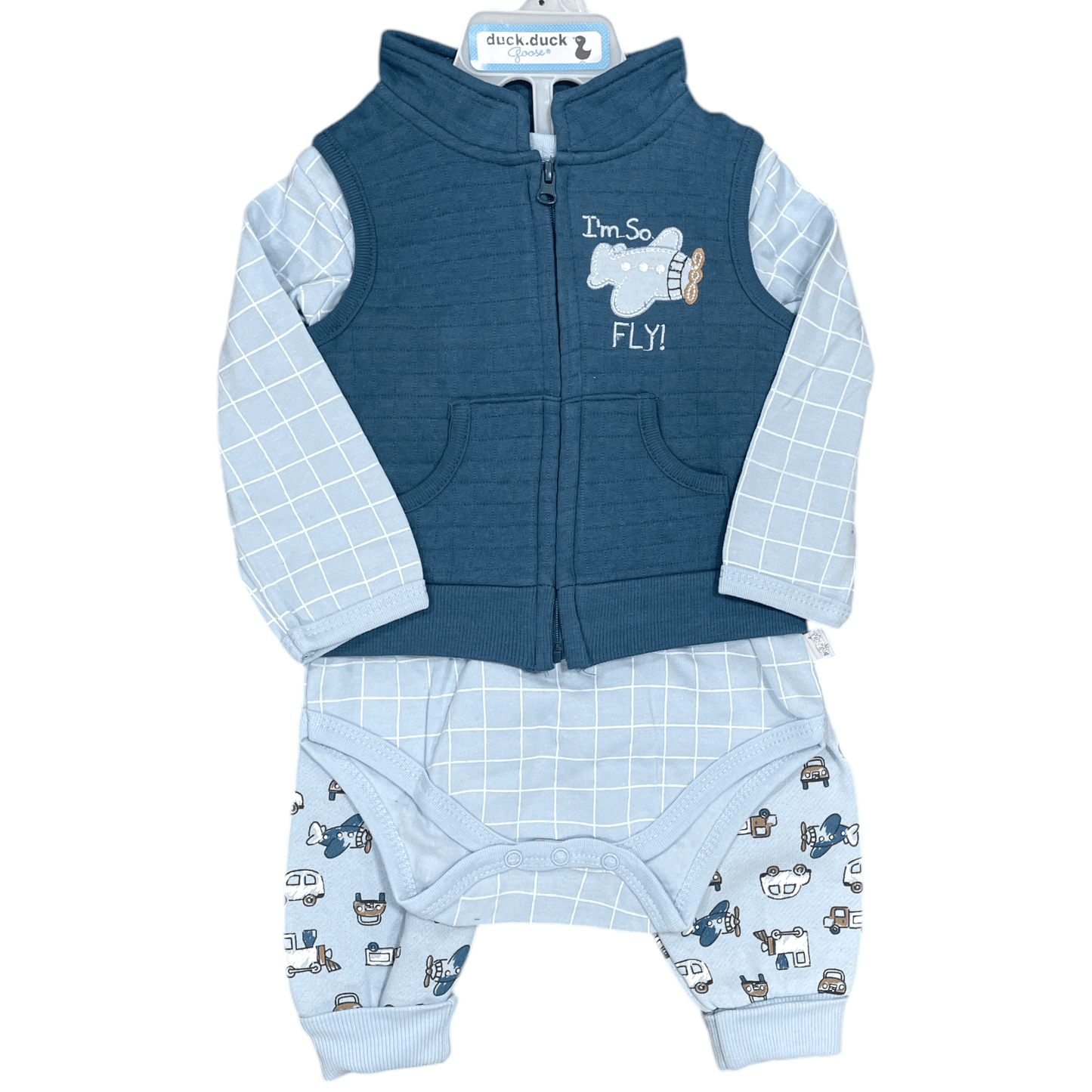 Conjunto de 3 piezas, Azul - Palimu