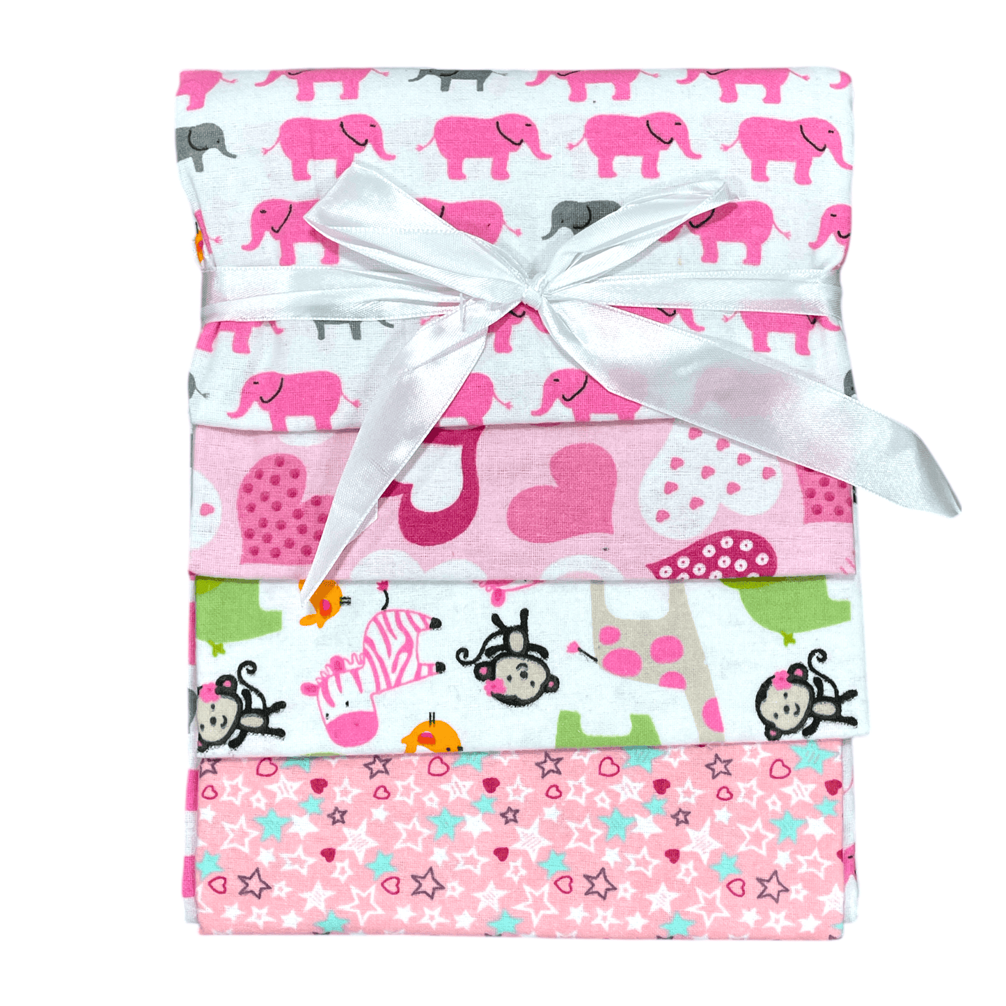 Set de 4 mantitas afraneladas, Variedad de diseños - Palimu