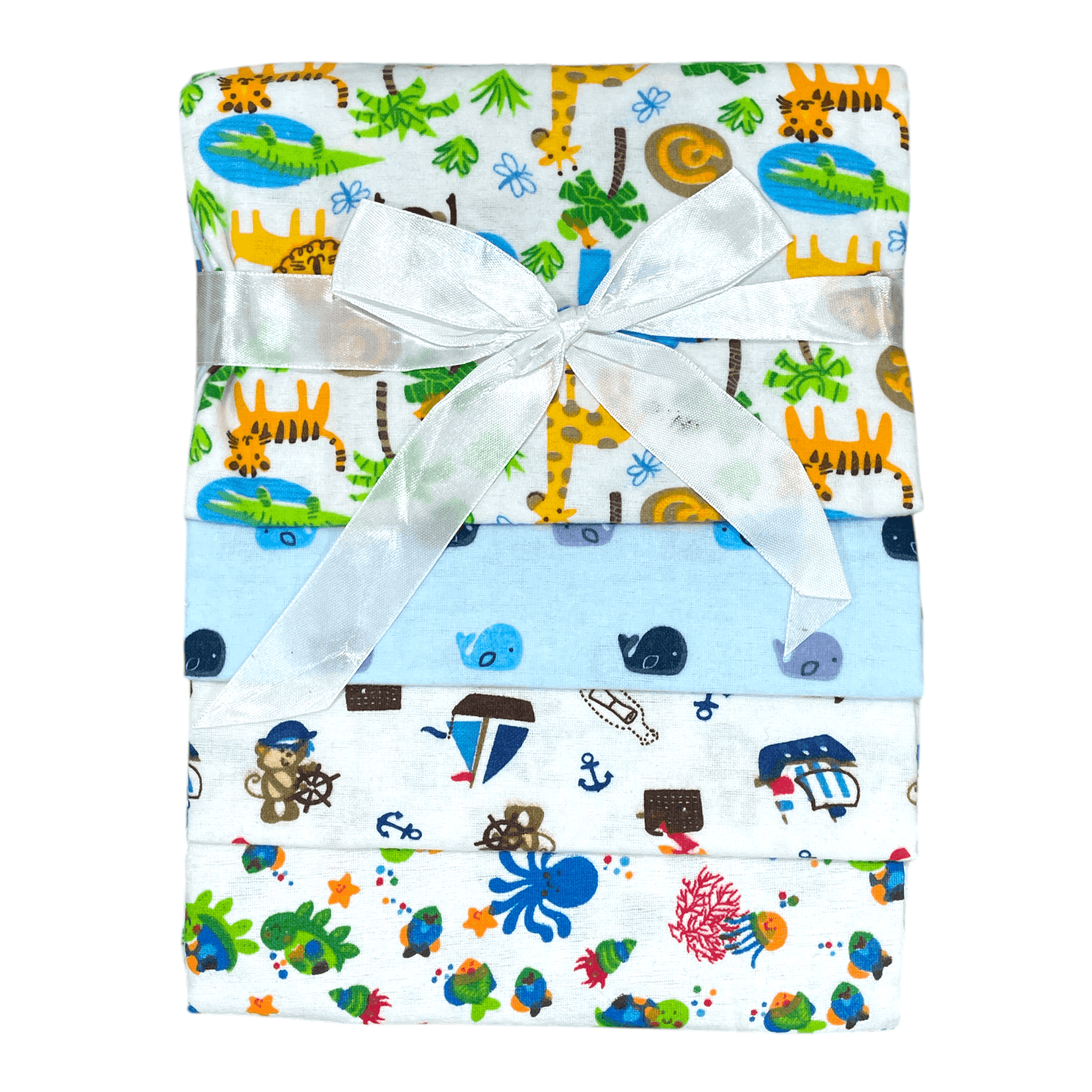 Set de 4 mantitas afraneladas, Variedad de diseños - Palimu