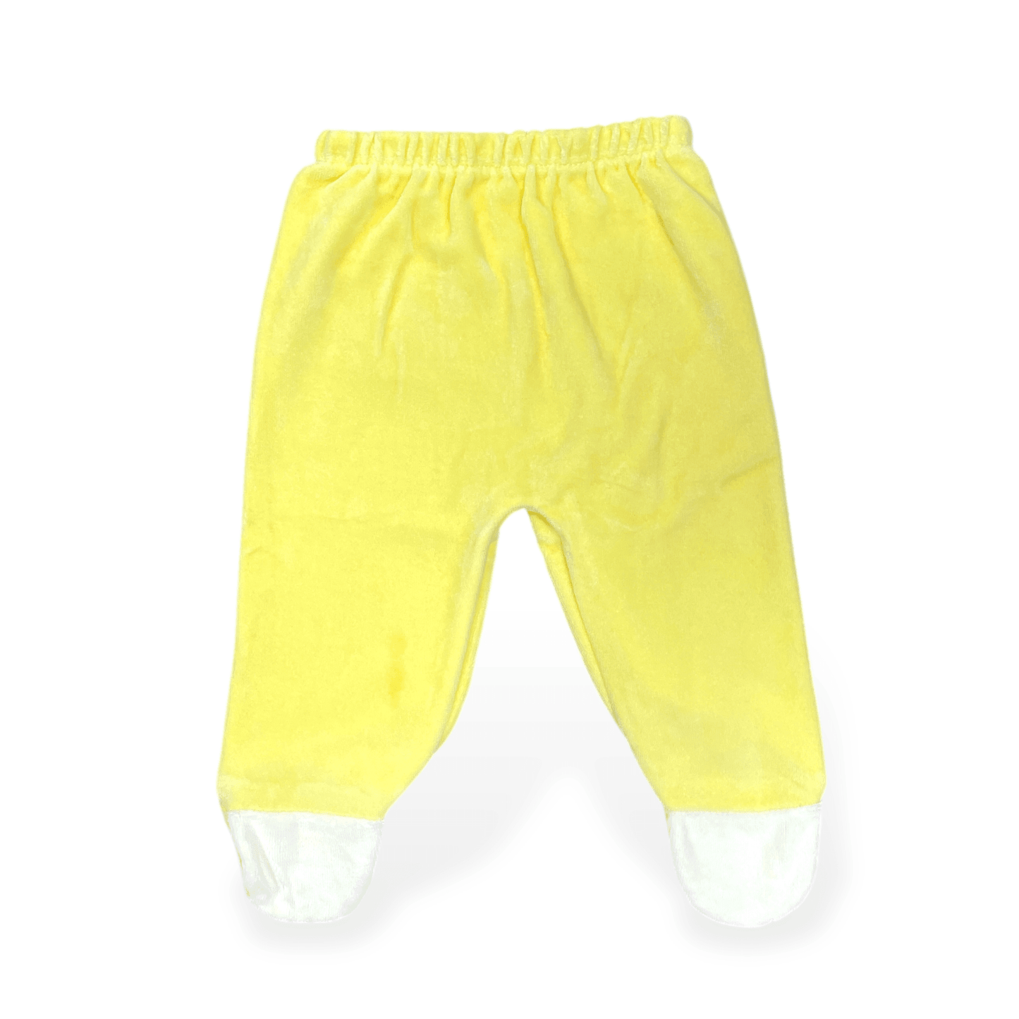 Vestido de plush amarillo flores bordadas 0-3m - Palimu
