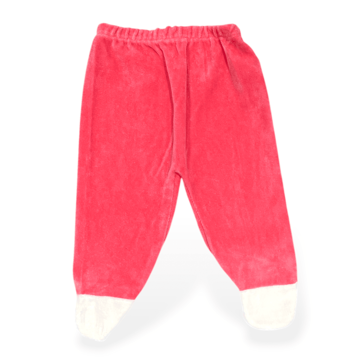 Vestido de plush coral flores bordadas 0-3m - Palimu