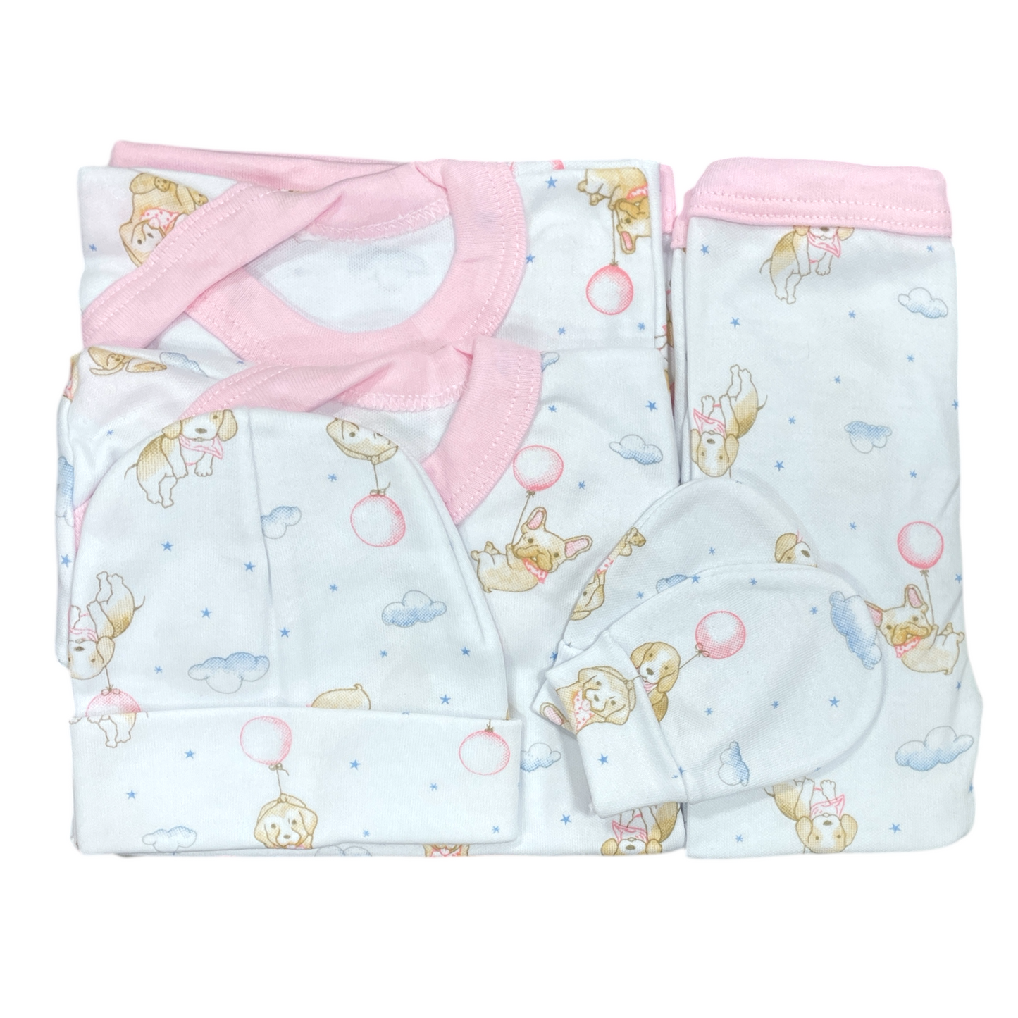 Ajuar diseño rosado bebe