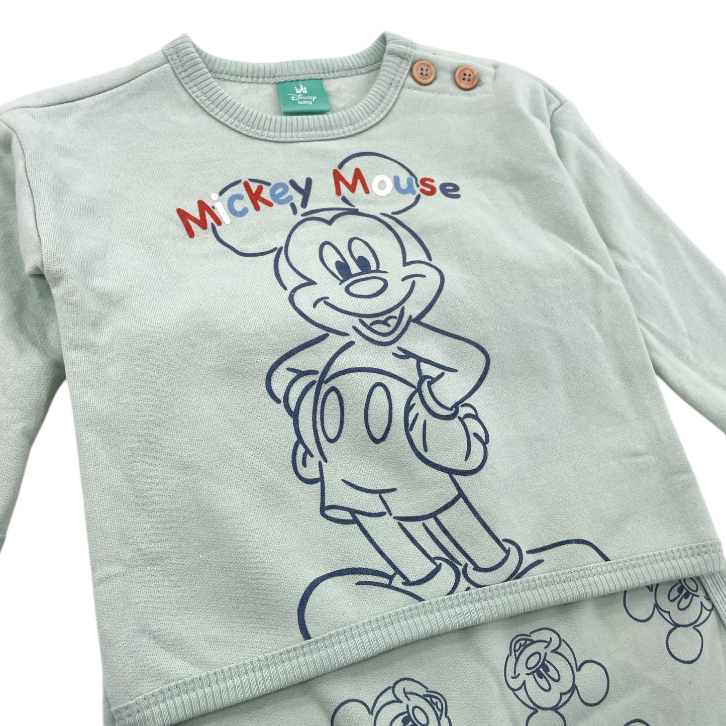 Conjunto de buzo Mickey, Verde agua