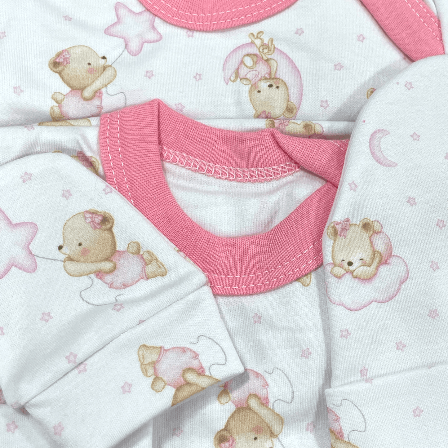 Ajuar diseño rosado bebe - Palimu