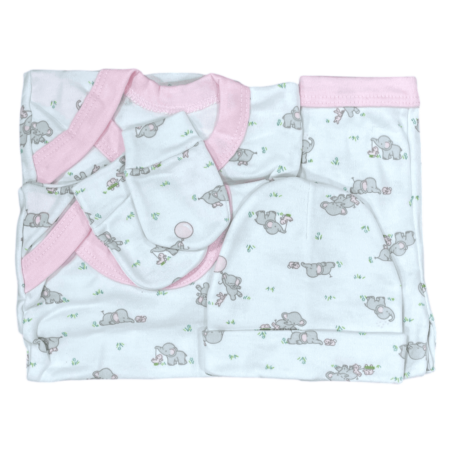 Ajuar diseño rosado bebe - Palimu