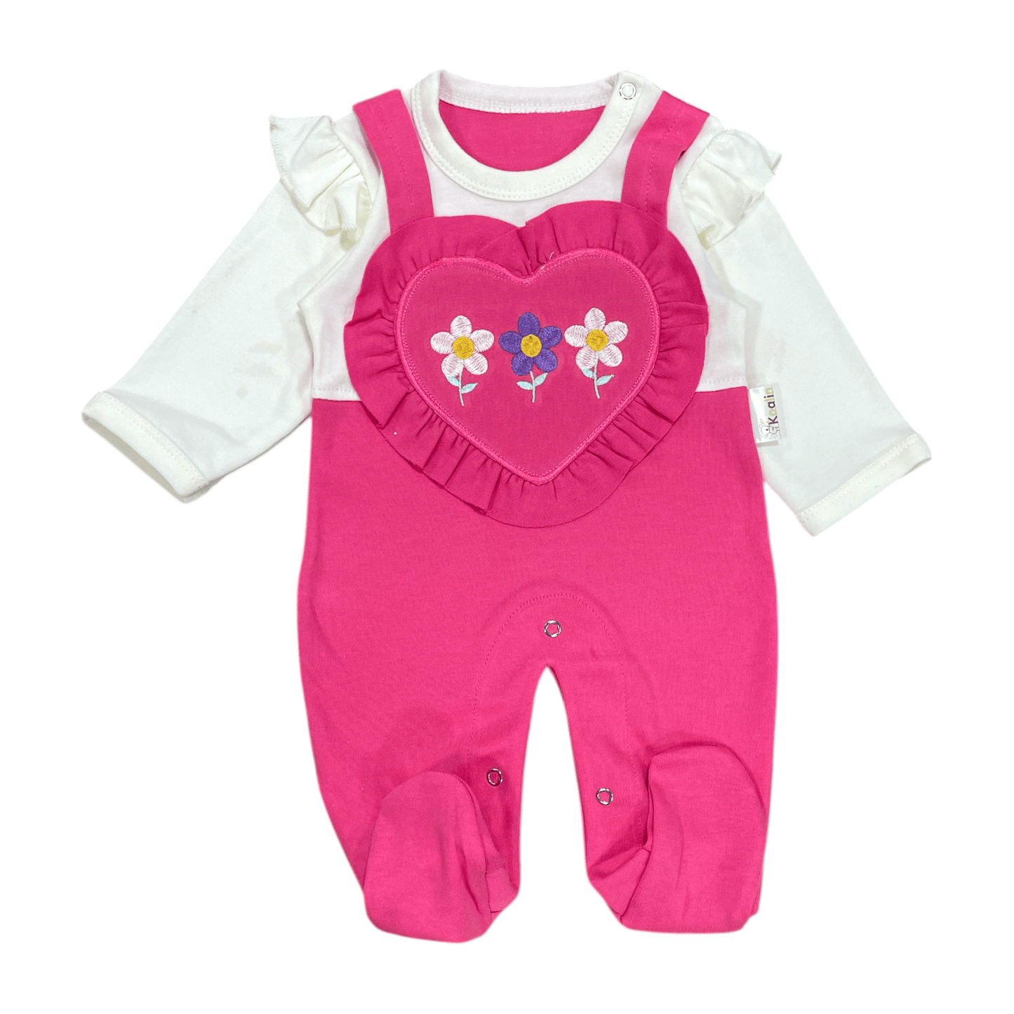 Conjunto de algodón flores 0-3m - Palimu