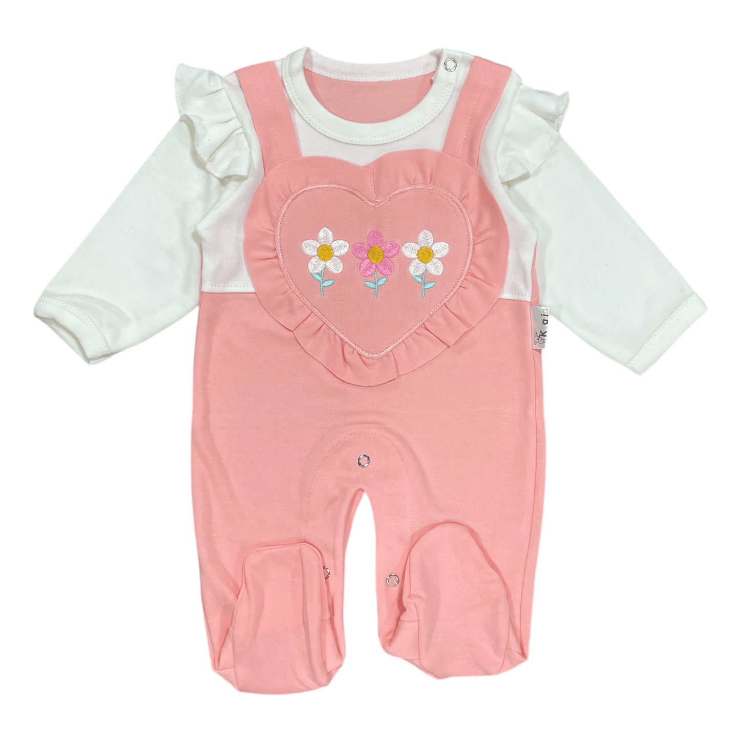 Conjunto de algodón flores 0-3m - Palimu
