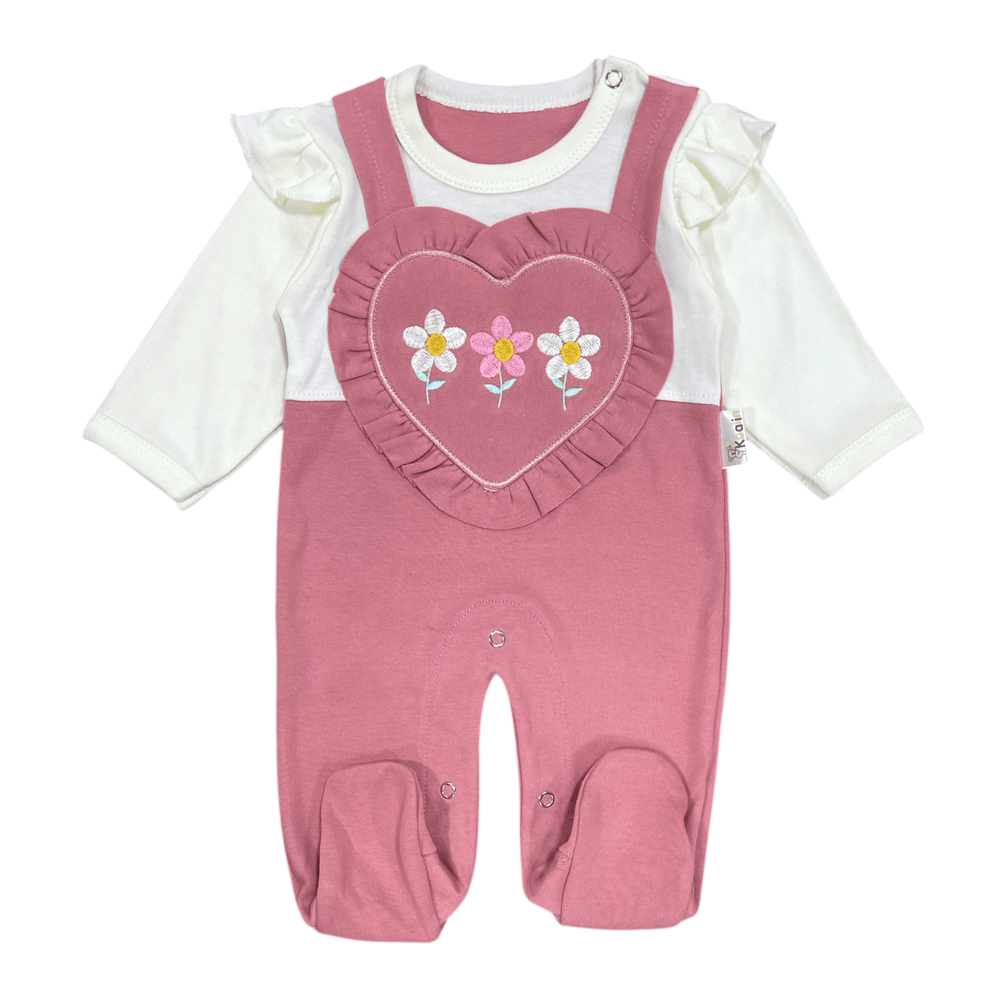 Conjunto de algodón flores 0-3m - Palimu