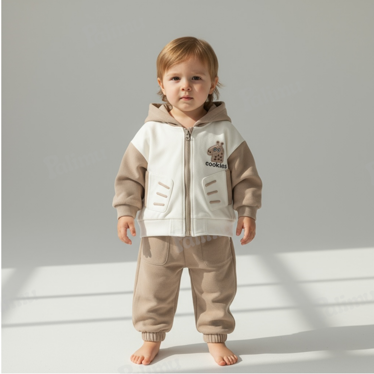 Buzo de algodón beige