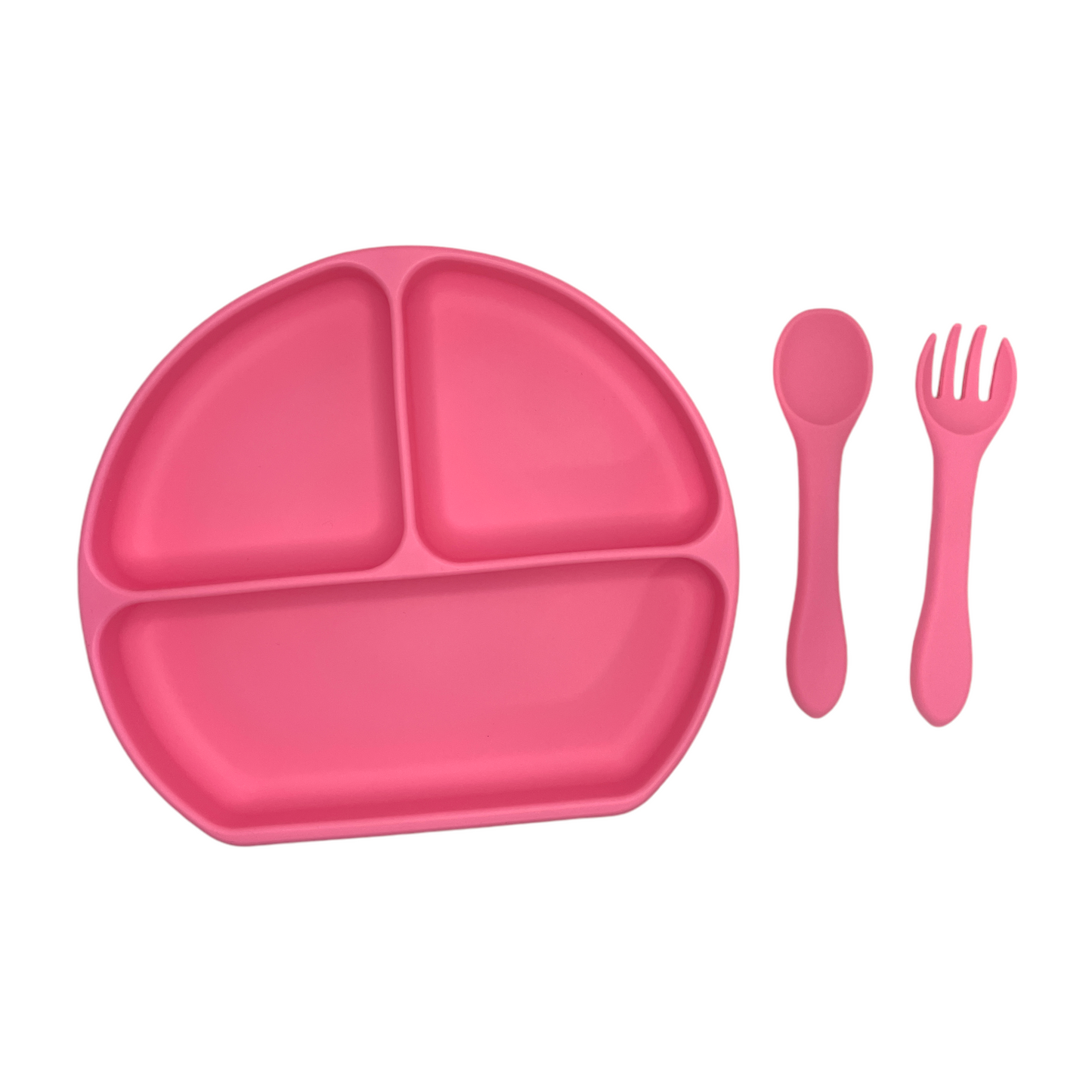 Plato de silicona con divisiones