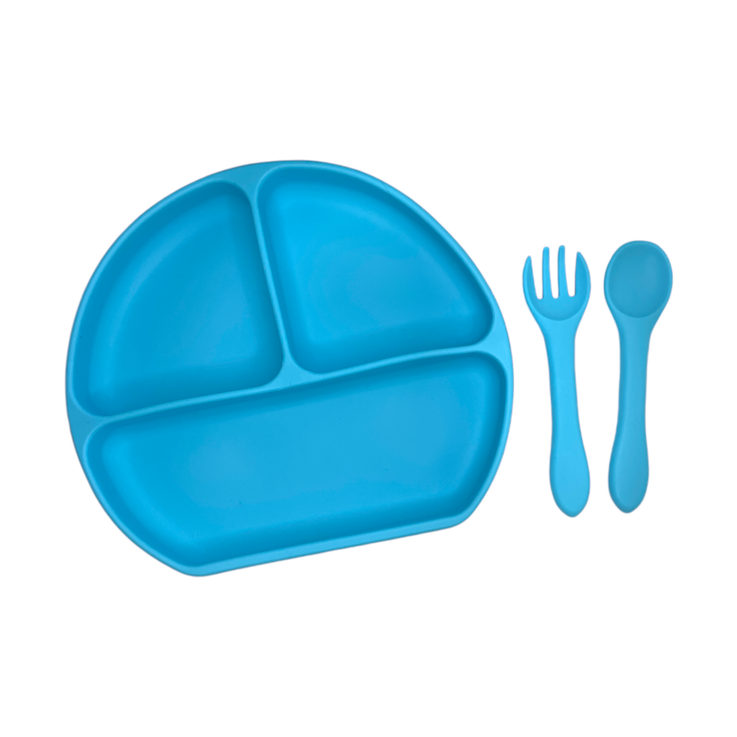 Plato de silicona con divisiones