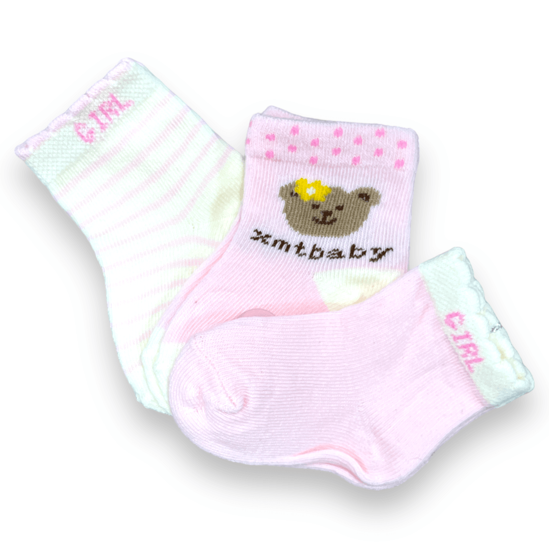 Set de 3 calcetines de niña 0-3m - Palimu
