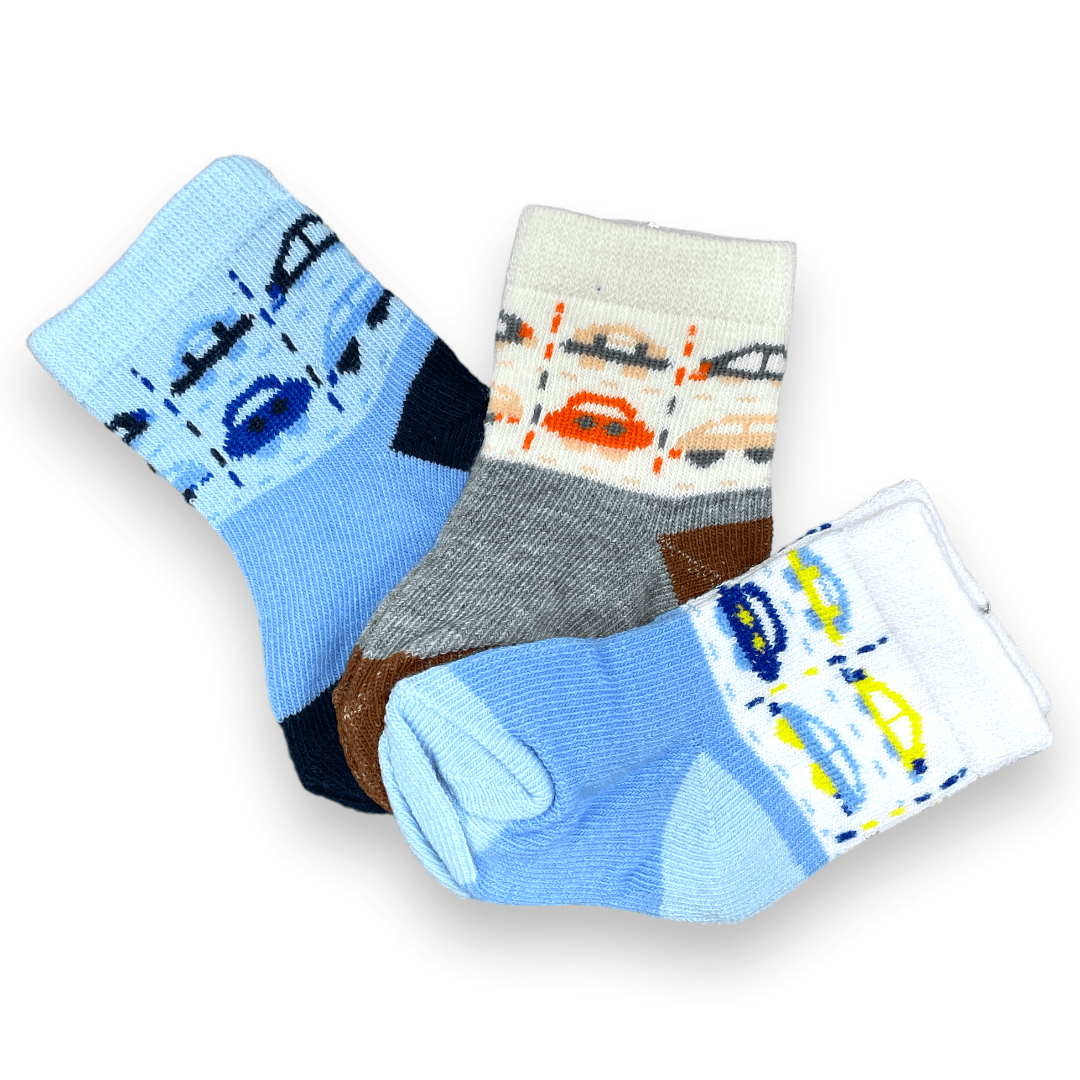 set de 3 calcetines de niño 0-3m - Palimu