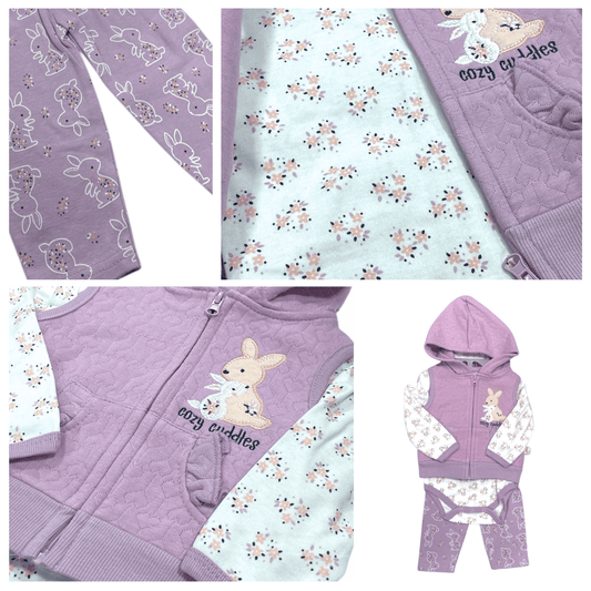 Conjunto de 3 piezas, lila - Palimu