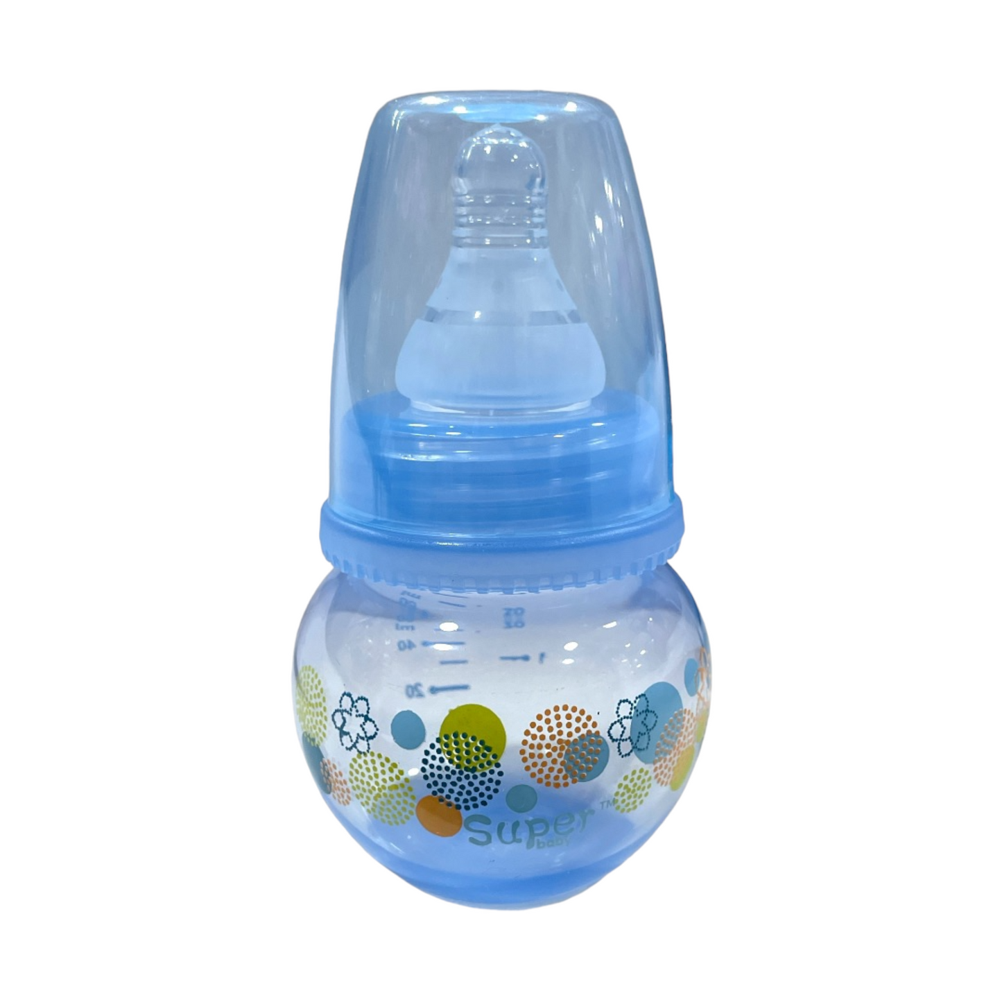 Mamadera redonda celeste