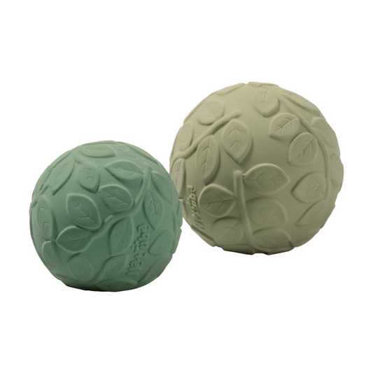 Set pelota sensorial hojas verdes Natruba