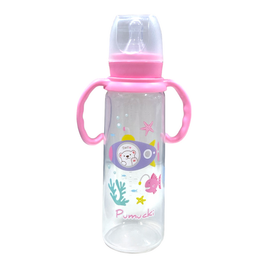 Mamadera 240ml rosada Pumucki