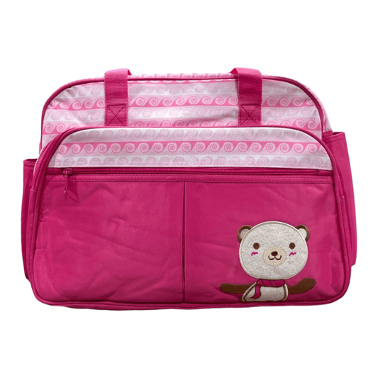 Bolso maternal oso fucsia - Palimu
