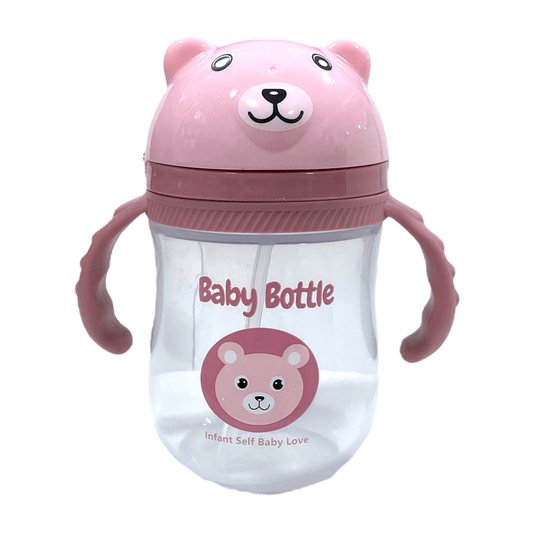 Vaso osito rosa con bombilla - Palimu