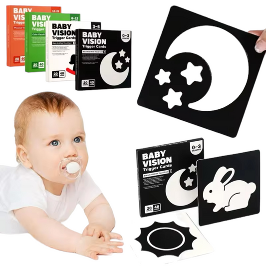 Tarjetas de estimulación visual para bebés