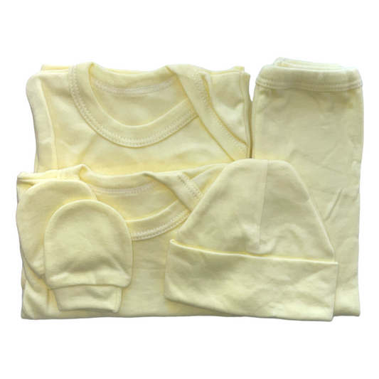 ajuar liso amarillo palido