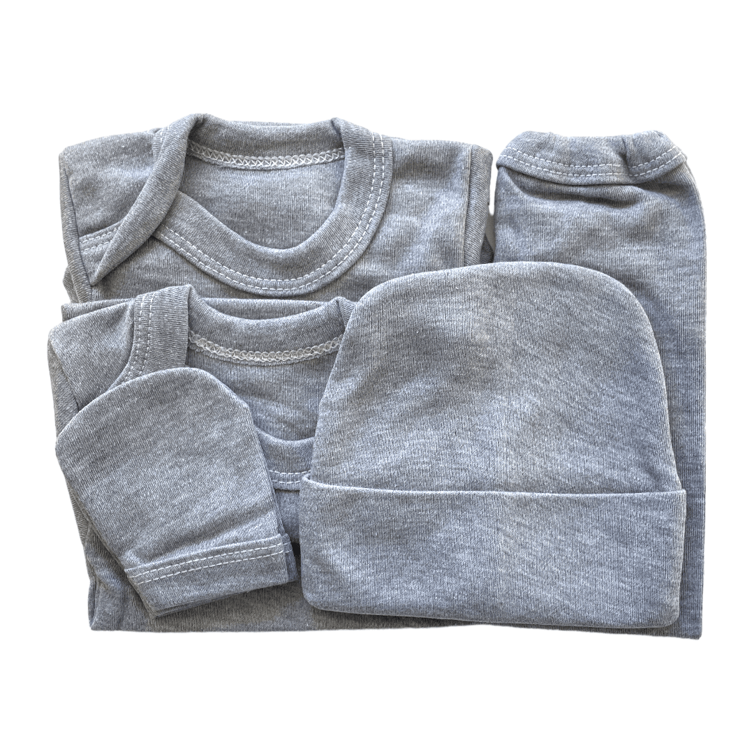 ajuar liso gris 0-3m - Palimu