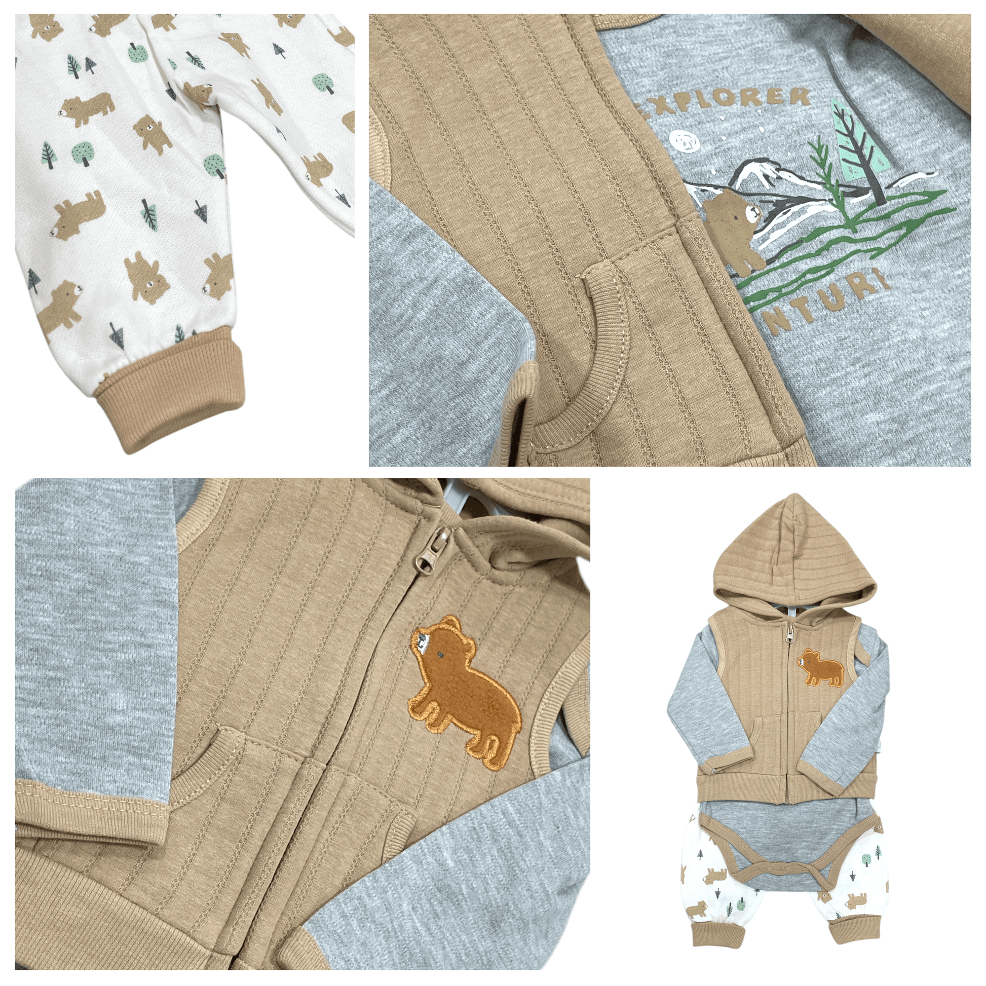 Conjunto de 3 piezas, Cafesito - Palimu