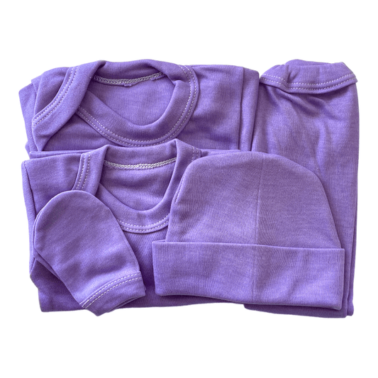 ajuar liso lila 0-3m - Palimu