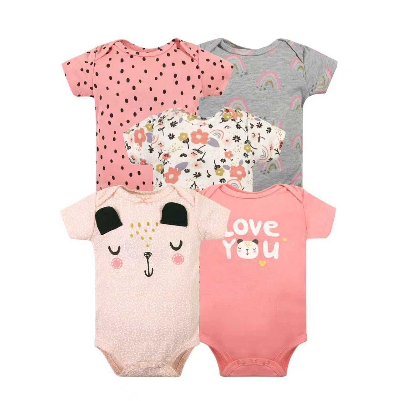 Set de 5 bodys, Osita love