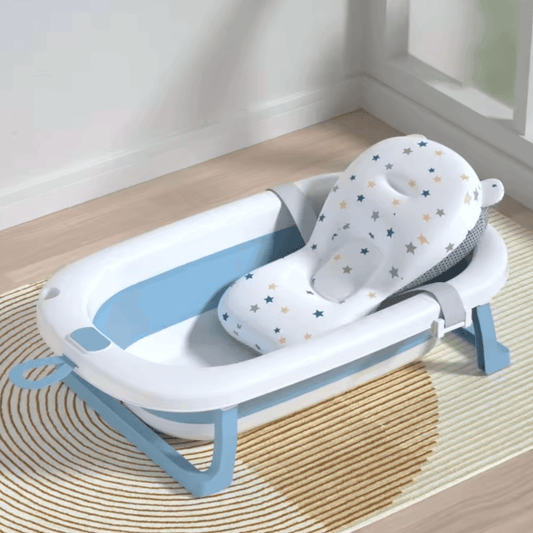 Bañera plegable con cojin celeste - Palimu