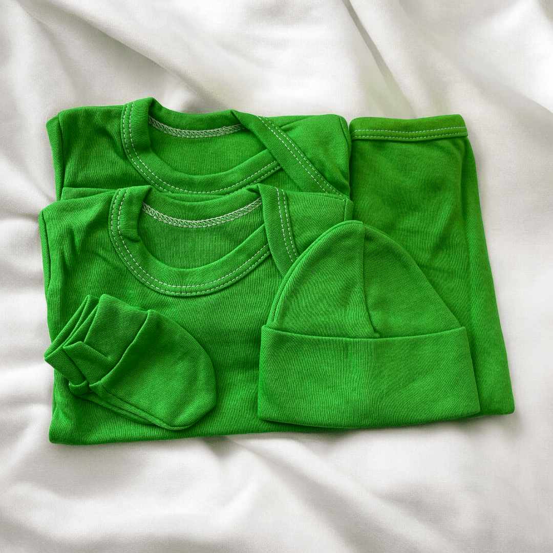 ajuar liso verde 0-3m - Palimu