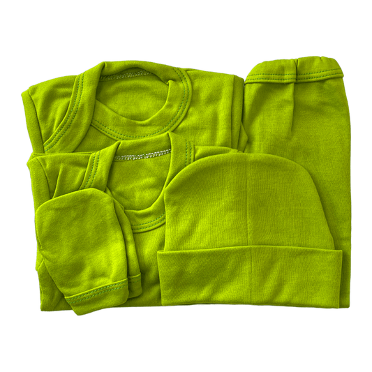 ajuar liso verde pistacho 0-3m - Palimu
