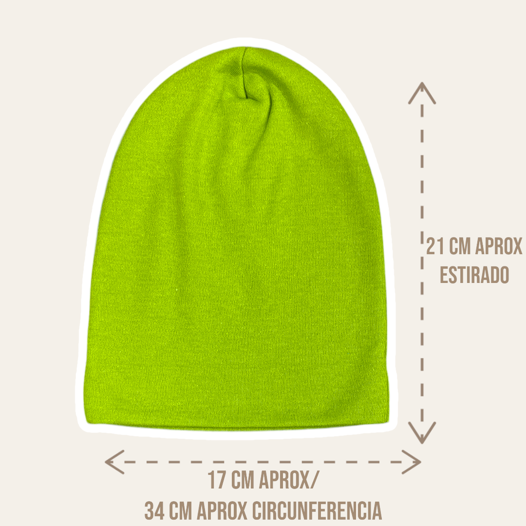 Gorro de algodón Talla 3, 6-9m